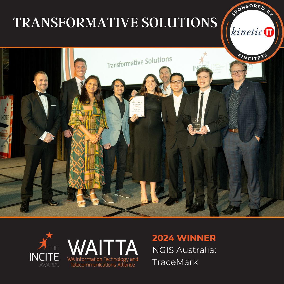 TraceMark takes home the Transformative Solutions Award at The INCITE Awards